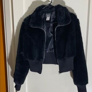 Dots Black Teddy Jacket